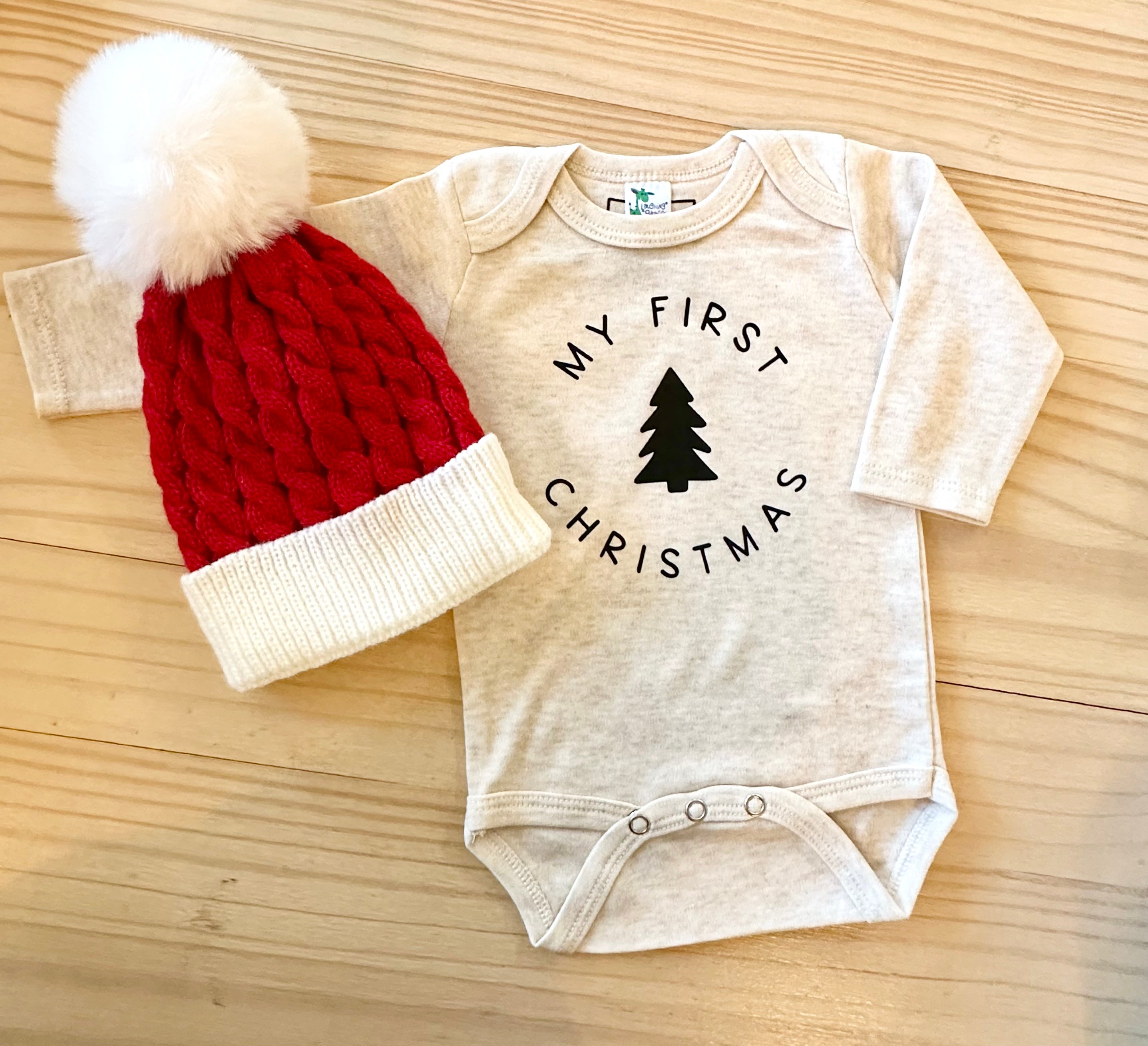 Long Sleeve Bodysuit My First Christmas Sutton Jane Baby Co