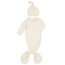 Bamboo Layette Newborn Knotted Gown & Beanie