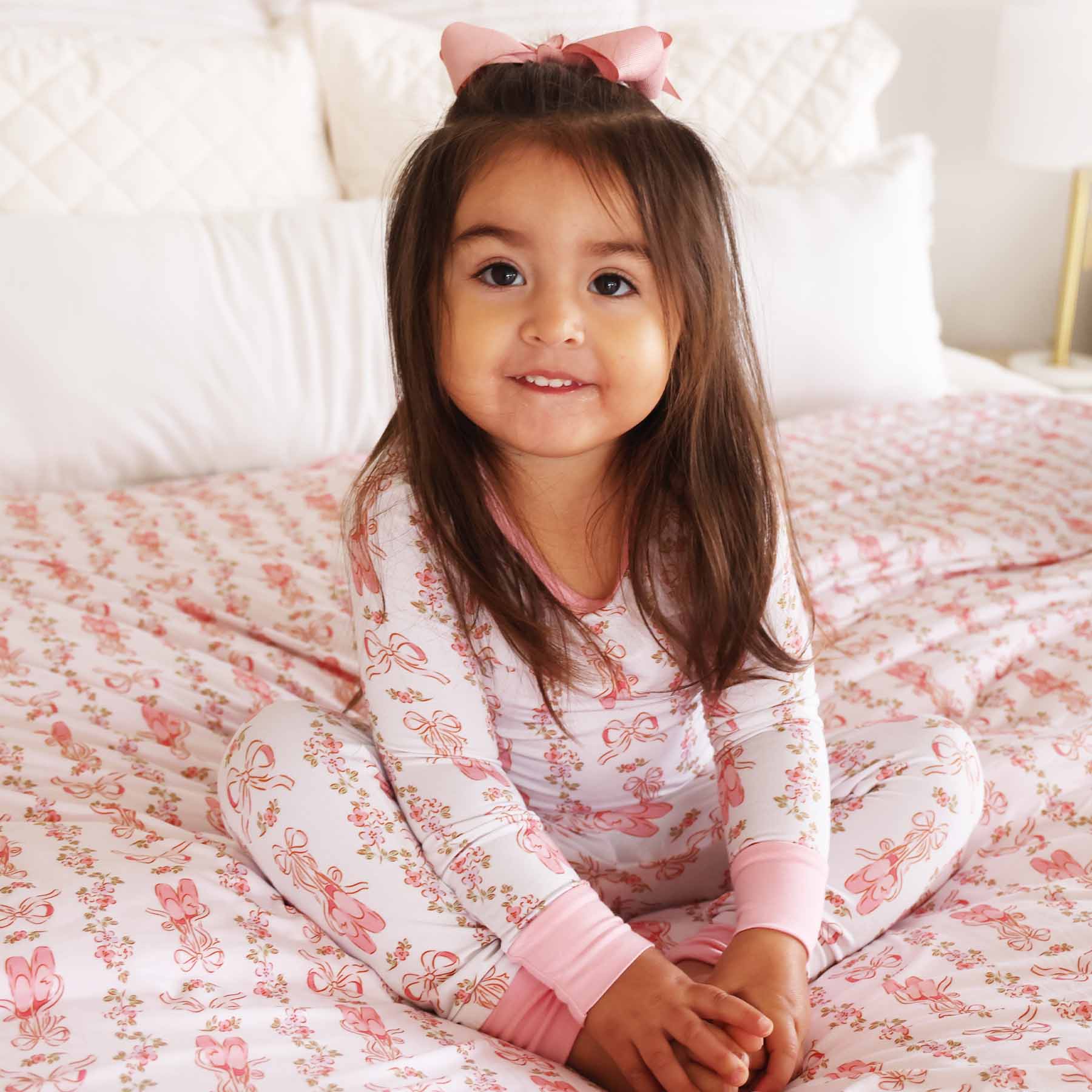 Two Piece Pajama Set | Ballet Blossoms – Sutton Jane Baby Co