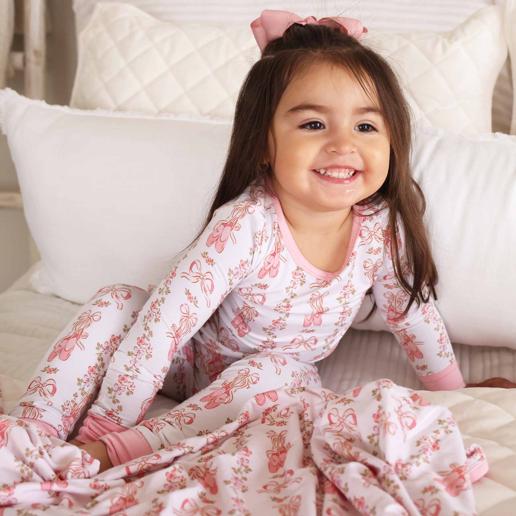 Two Piece Pajama Set | Ballet Blossoms – Sutton Jane Baby Co