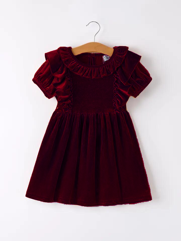 Holiday Velvet Dress | Burgundy Sutton Jane Baby Co Holiday Velvet Dress | Burgundy Sutton Jane Baby Co